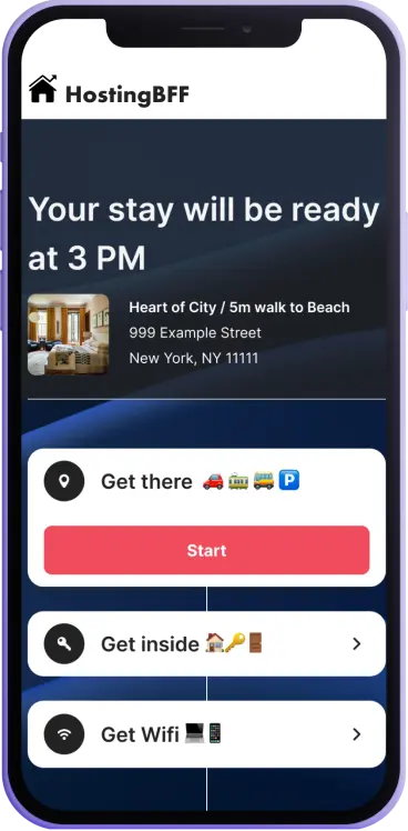 Screenshot of Smart Check-in Guide